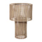 Tournelle, Lamp Shade, dia37xH57cm, Natural/Black